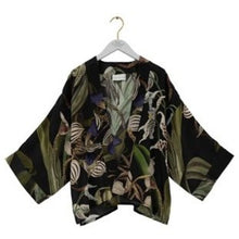 Load image into Gallery viewer, Orchid kimono - black
