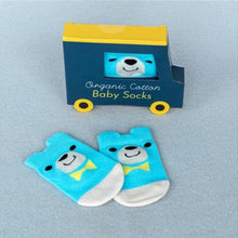 Load image into Gallery viewer, Pair of baby socks - pink owl
