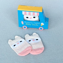 Load image into Gallery viewer, Pair of baby socks - pink owl
