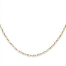 Load image into Gallery viewer, Panacea rose quartz gold gemstone necklace
