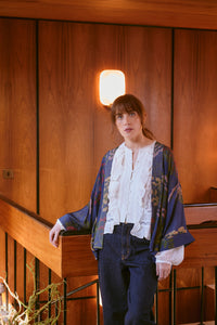 Parsley seed kimono - navy