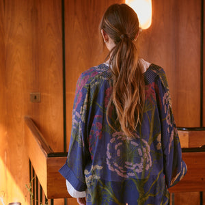 Parsley seed kimono - navy