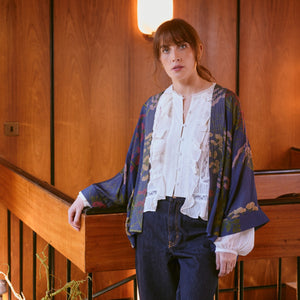 Parsley seed kimono - navy