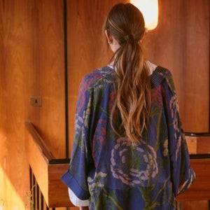 Parsley seed kimono - navy