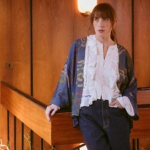 Parsley seed kimono - navy