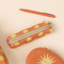 Load image into Gallery viewer, Pen &amp; pouch set - terracotta sun
