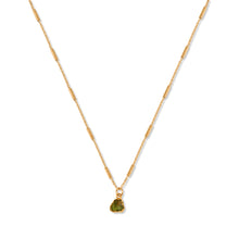 Load image into Gallery viewer, Peridot necklace - gold
