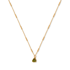 Peridot necklace - gold