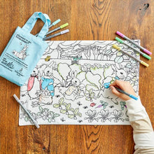 Load image into Gallery viewer, Peter Rabbit placemat to go - colour in &amp; learn
