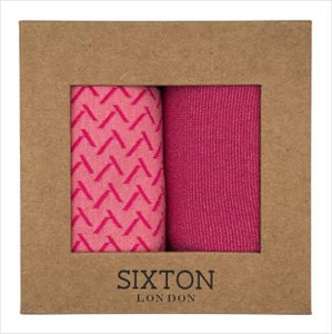 Pink Kyoto & pink Tokyo socks box duo