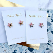 Load image into Gallery viewer, Ceramic stars stud earrings
