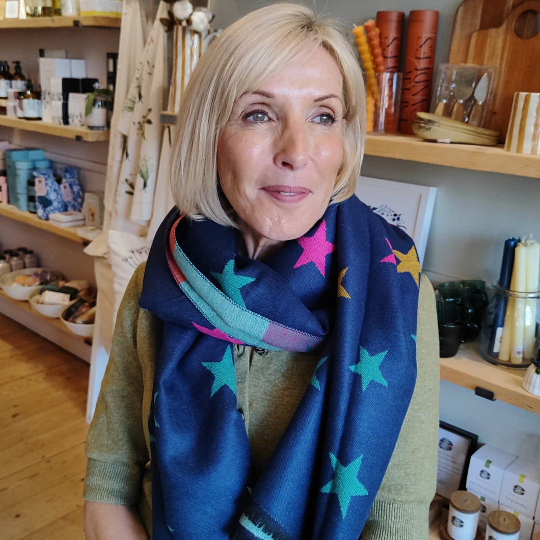 Multi stars scarf - navy
