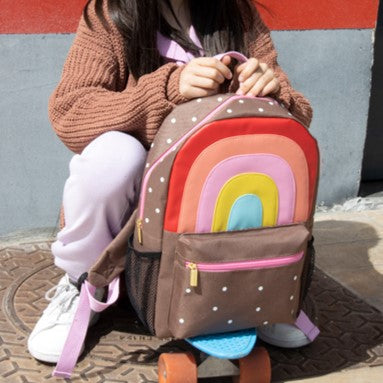 Colour pop rainbow rucksack