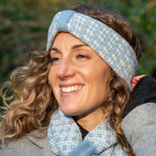 Load image into Gallery viewer, Scandi flower knit pull-through scarf - available in various colours
