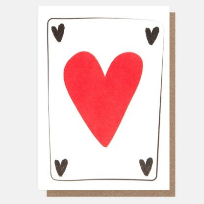 Heart playing card