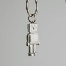 Load image into Gallery viewer, Robot pewter key ring
