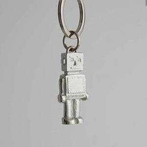 Robot pewter key ring