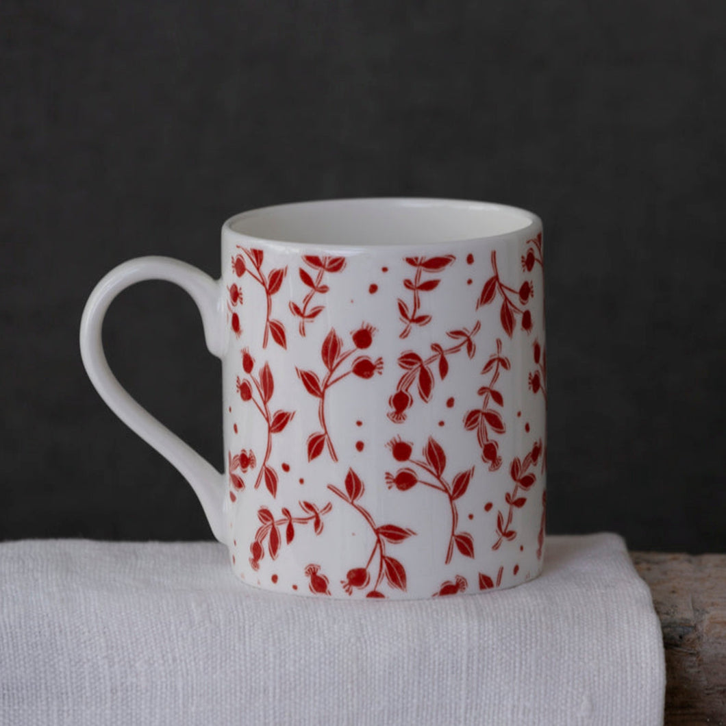 Rosehip mug - red