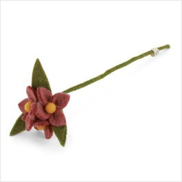 Flower on branch - rouge