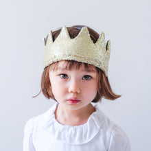 Load image into Gallery viewer, Sequin crown - gold
