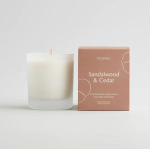 Candle - sandalwood & cedar