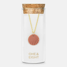 Load image into Gallery viewer, Porcelain scallop necklace - coral
