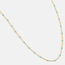 Load image into Gallery viewer, Enamel necklace - sky blue
