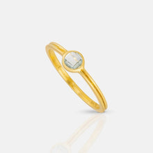 Load image into Gallery viewer, Sky crystal ring - gold
