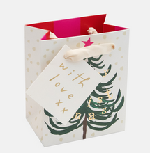 Load image into Gallery viewer, Merry Christmas gold petite gift bag

