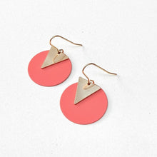 Load image into Gallery viewer, Coloured disc earrings - various colours
