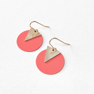 Coloured disc earrings - various colours