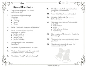 So this is Christmas quiz book