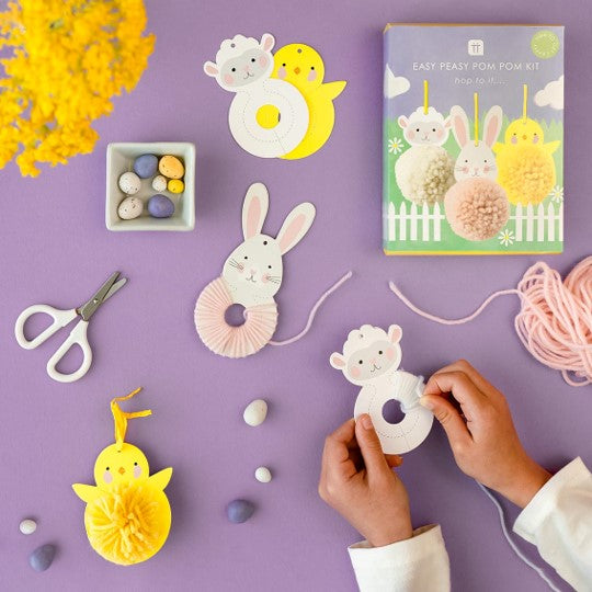 Easter animals pom pom kit