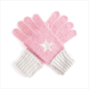 Star gloves - pink