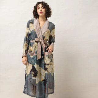 Stork gown - slate