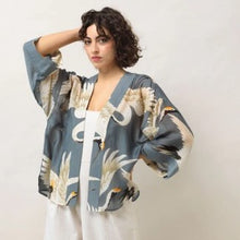Load image into Gallery viewer, Stork kimono - slate
