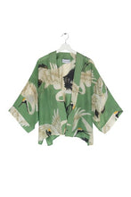 Load image into Gallery viewer, Stork kimono - pea green
