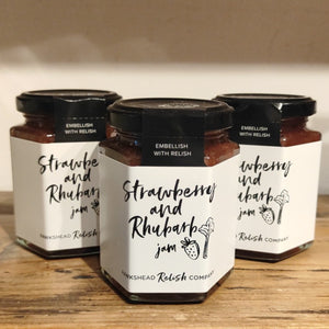Strawberry & rhubarb jam