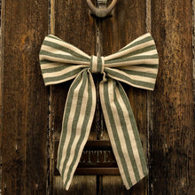 Load image into Gallery viewer, Xmas dec - stripe bow - small - winter berry
