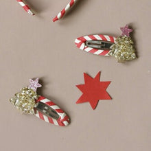 Load image into Gallery viewer, Stripy Xmas tree ponies
