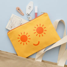 Load image into Gallery viewer, Sunshine eyes pouch - yellow
