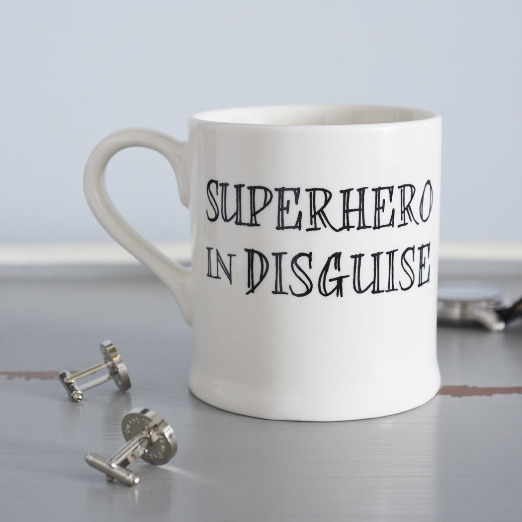 Superhero in disguise mug
