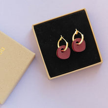 Load image into Gallery viewer, Surround hoop earrings - various colours
