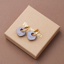 Load image into Gallery viewer, Surround hoop earrings - various colours
