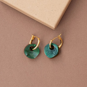 Surround hoop earrings - various colours