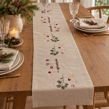 Load image into Gallery viewer, Tea towel - branch with red berries
