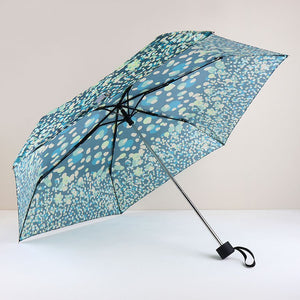 Teal mix dot print umbrella