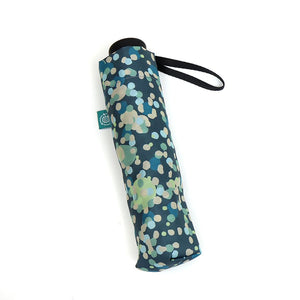 Teal mix dot print umbrella