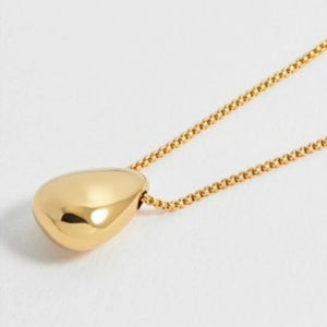 Teardrop pendant necklace - gold