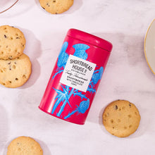 Load image into Gallery viewer, Tin shortbread biscuits - rich dark choc chip
